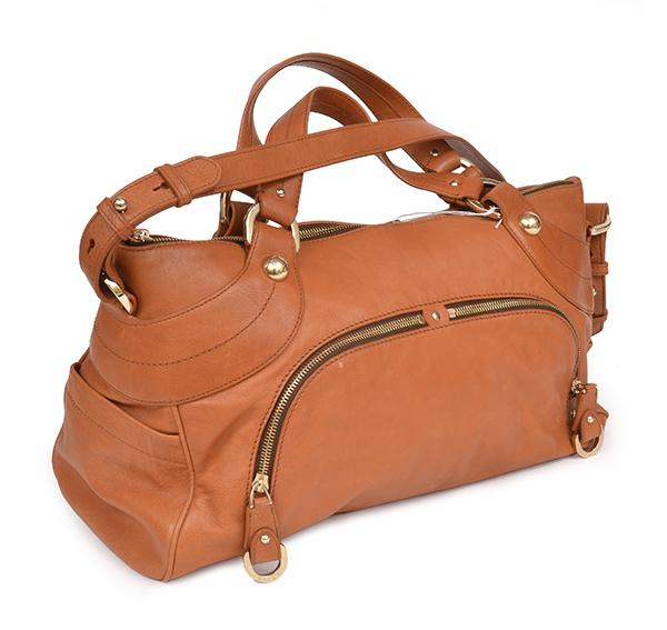 Appraisal: A TAN LEATHER TRAVEL BAG BY BALLEY X X CM