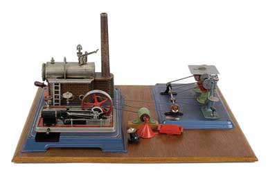 Appraisal: Wilesco D Steam Plant with single flywheel mounted on a