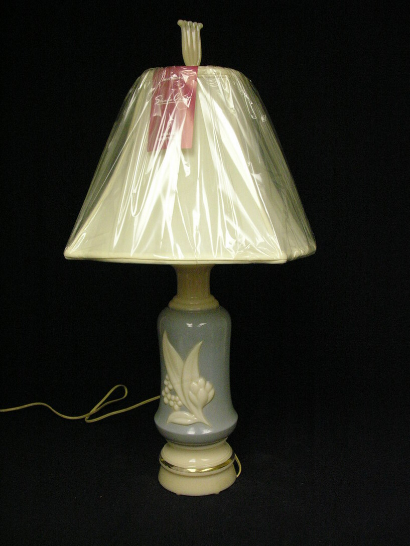 Appraisal: ALADDIN ALACITE LAMP AND FINIAL All original Size to top