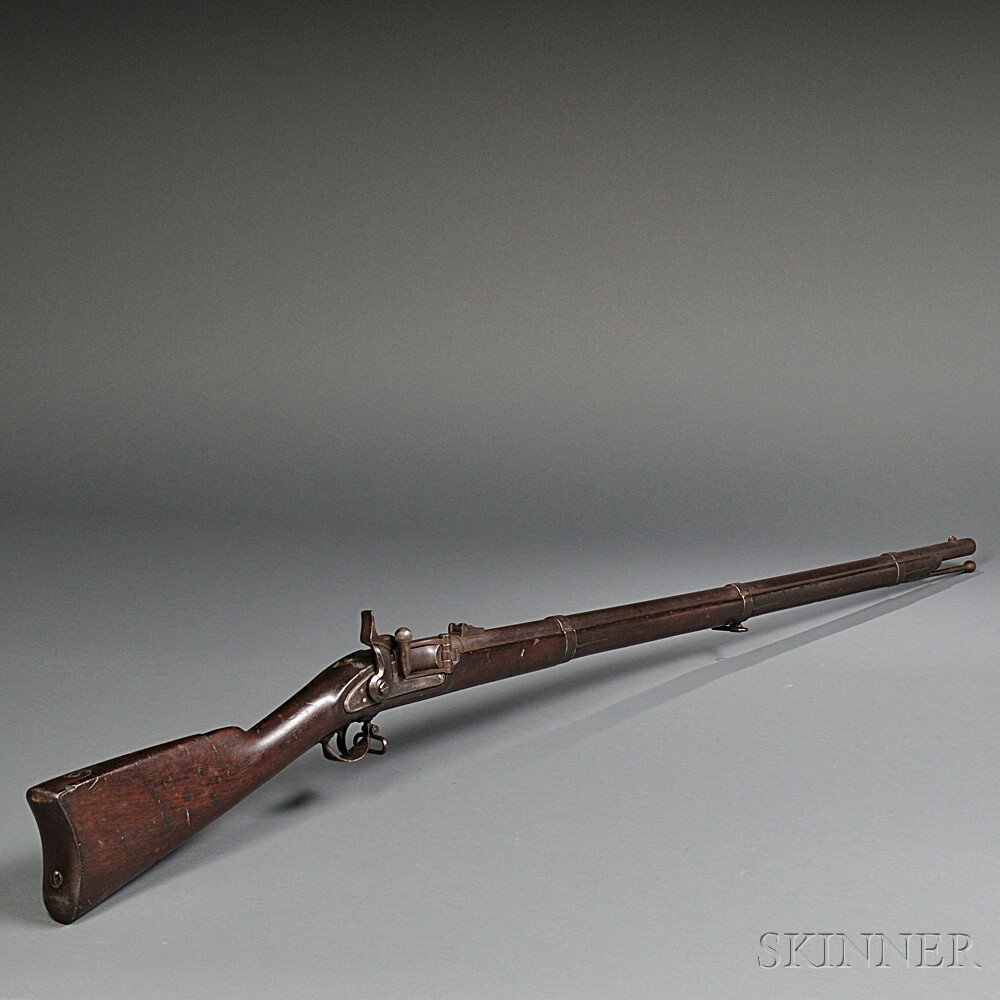 Appraisal: Needham Conversion of a Model Rifle-musket c walnut stock with