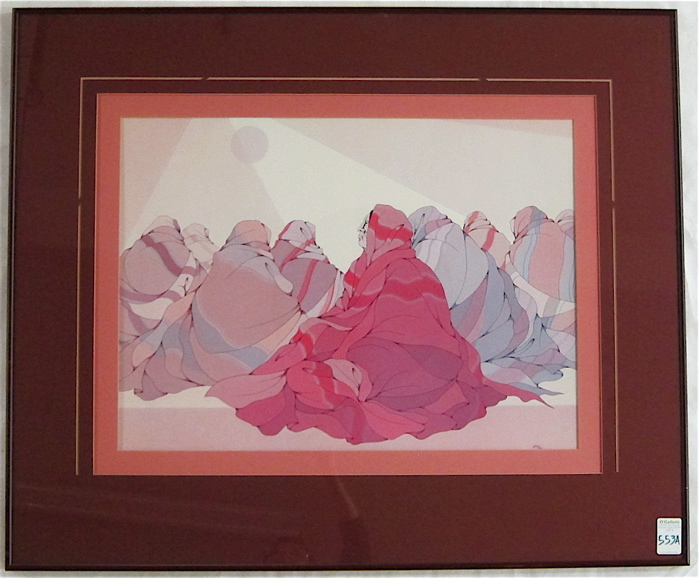 Appraisal: DIANE O'LEARY OFF-SET COLOR LITHOGRAPH New Mexico - Native American