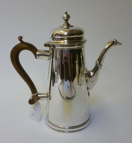 Appraisal: A COFFEE POT maker D J Welby Ltd London of