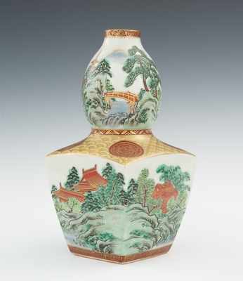 Appraisal: A Japanese Ko Kutani Style Double Gourd Vase th Century