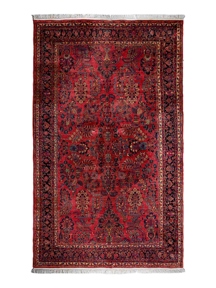 Appraisal: A Sarouk Wool Rug A Sarouk Wool Rug Mid- th