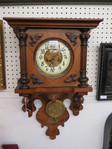 Appraisal: th Century European Wall Clock carved case universal gong fancy