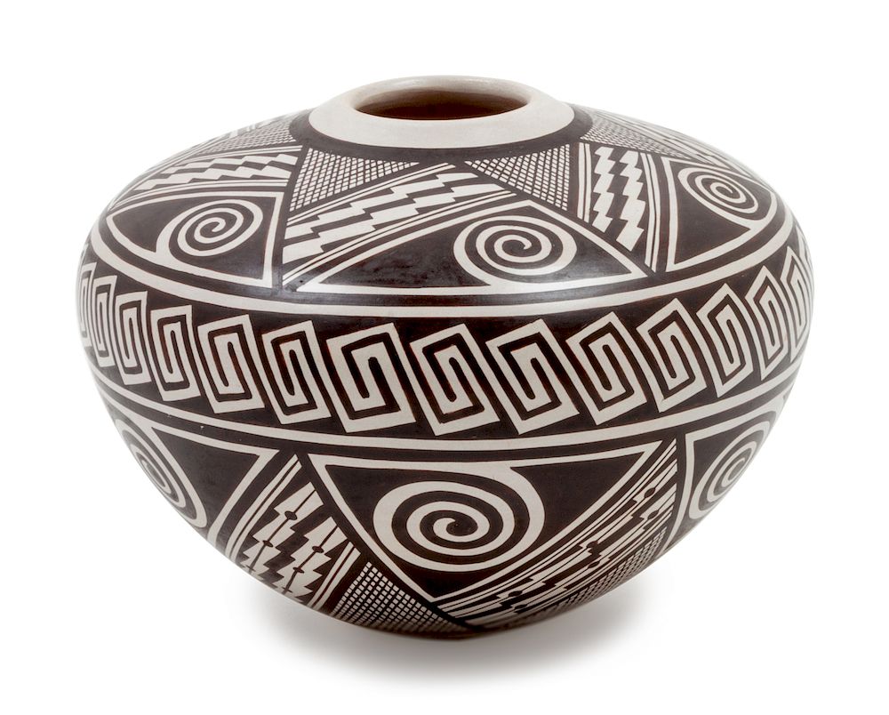 Appraisal: Helen Naha Feather Woman Hopi - Jar Helen Naha Feather