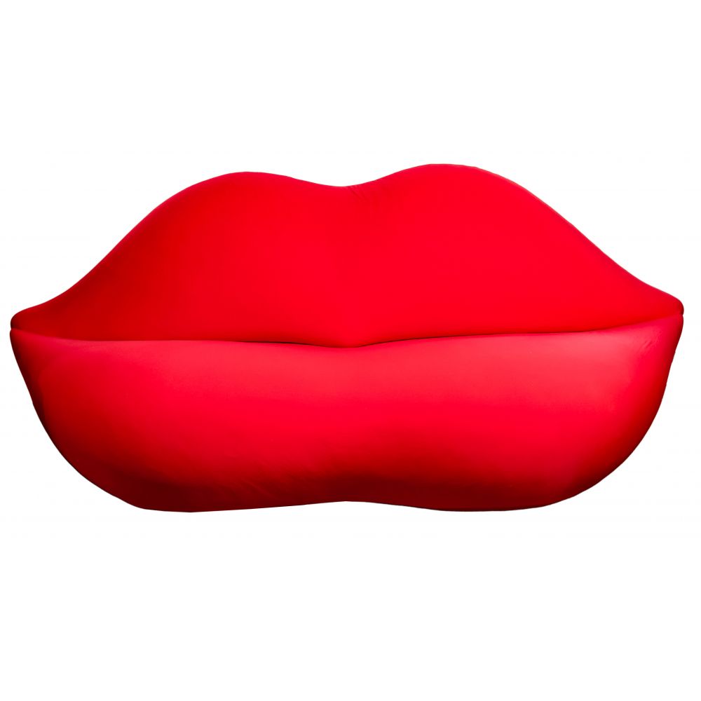 Appraisal: STUDIO FOR GUFRAM BOCCA LIP MARILYN SOFADesigned red stretch jersey