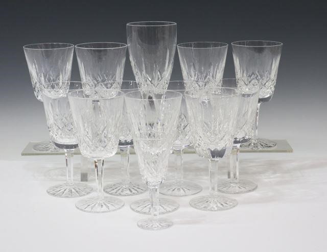 Appraisal: lot of Waterford Lismore cut crystal glasses acid-etched mark underfoot