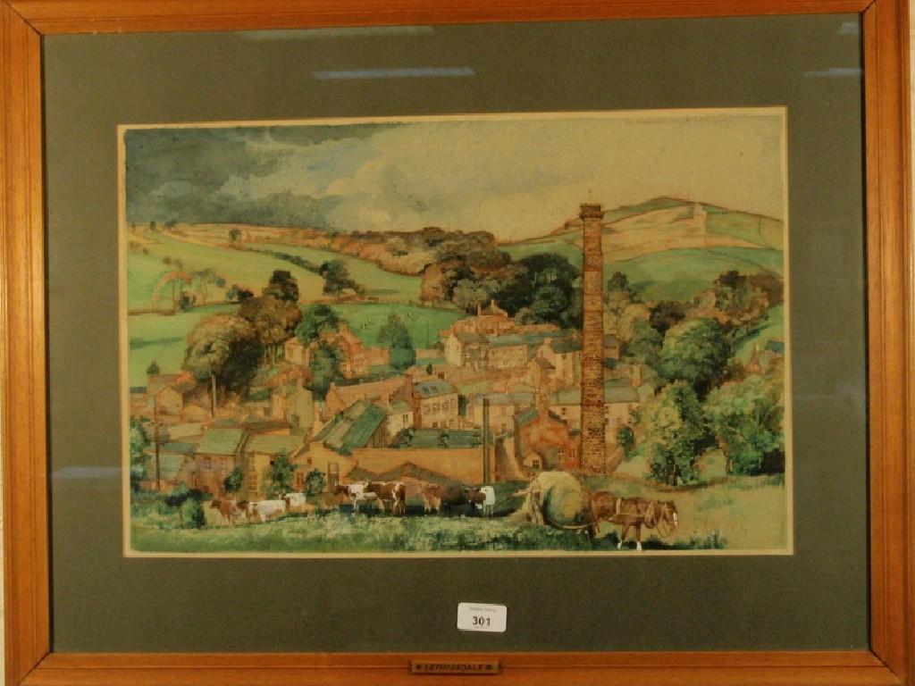 Appraisal: M Chamberlain thC A watercolour drawing of Lothers Dale signed