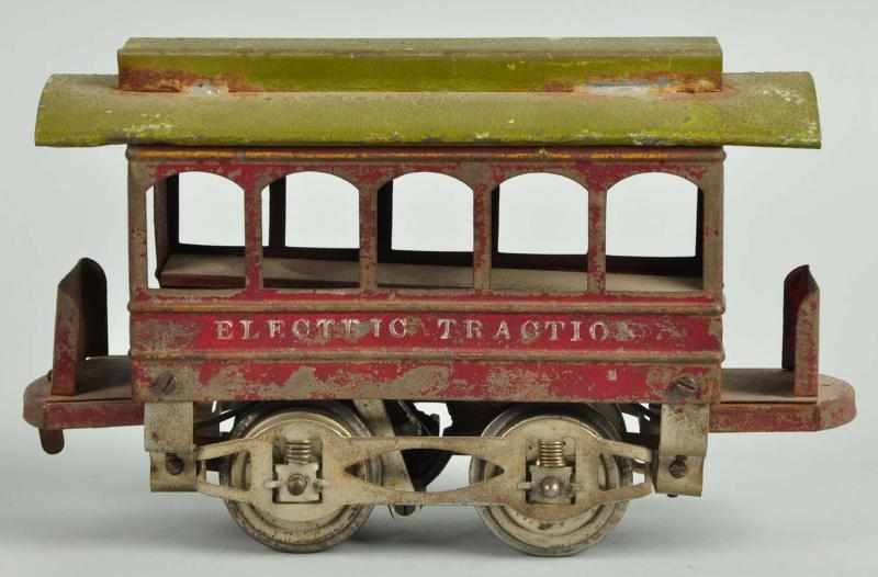 Appraisal: Handpainted Knapp Electric Traction Trolley Description -inch gauge Complete and