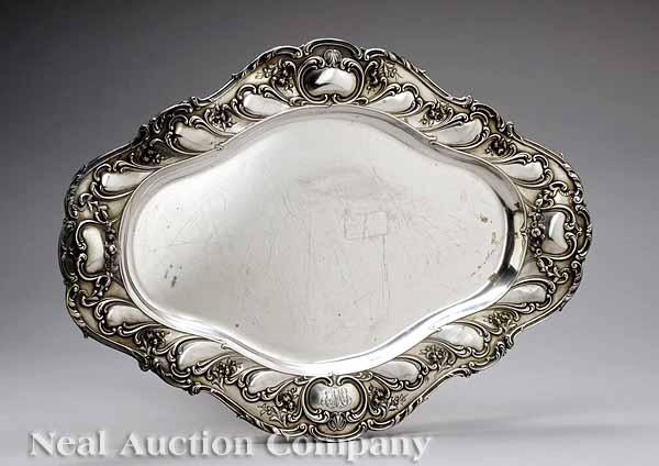 Appraisal: An American Belle poque Sterling Silver Tray Gorham date symbol