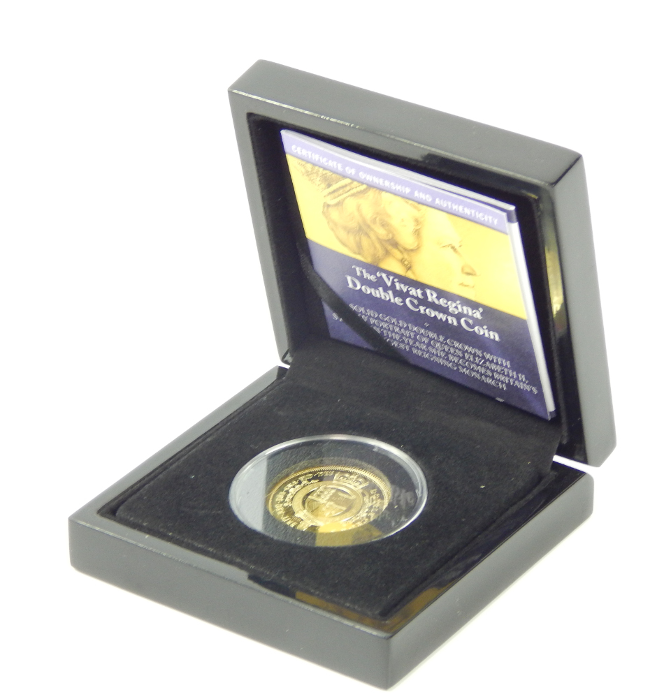 Appraisal: A Vivat Regina Double Crown Coin The Bradford Exchange boxed