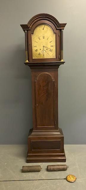 Appraisal: Queen Anne Tall Case Clock Queen Anne tall case clock