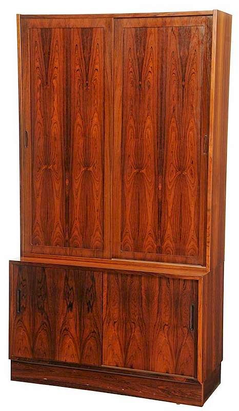 Appraisal: Danish Modern Rosewood Cabinet mid th century Danish export label