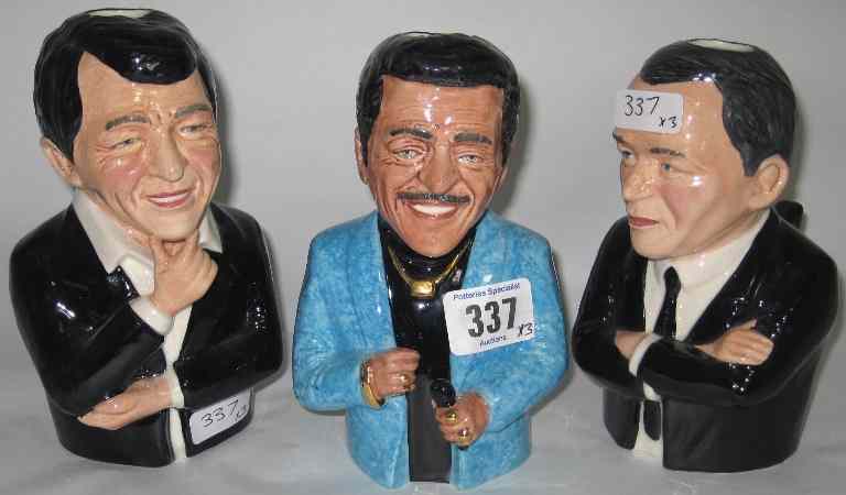 Appraisal: Bairstow Manor Set of Rat Pack Toby Jugs Limited Edition