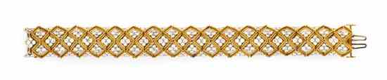 Appraisal: An Karat Gold and Diamond Bracelet Hammerman Brothers for Tiffany