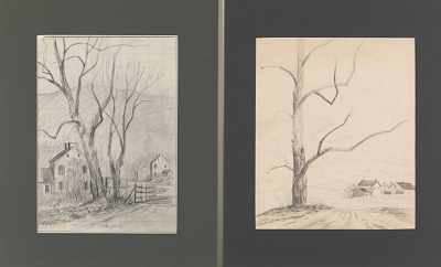 Appraisal: Paul R Riba American - Two studies for Pennsylvania landscapes