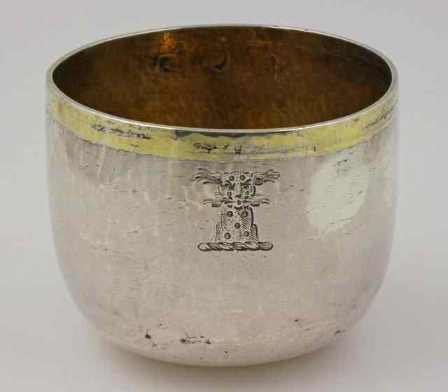 Appraisal: A George II silver tumbler cup possibly William Darker London