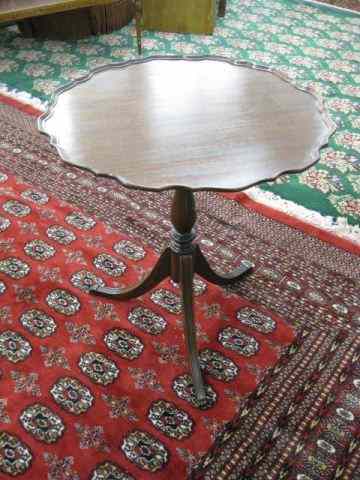 Appraisal: Mahogany Pie Crust Table Duncan Phyfe tri-footed base '' diameter