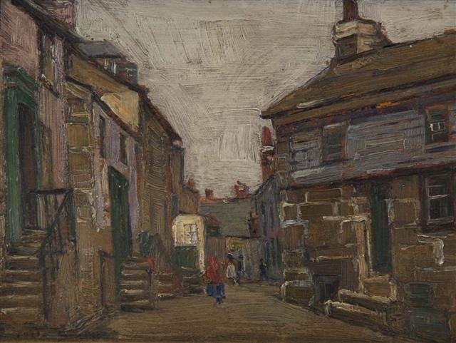 Appraisal: MARCELLA SMITH - - 'Old Street St Ives' signed oils