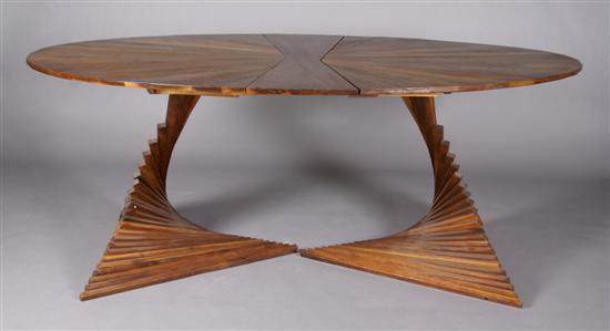 Appraisal: A Contemporary Pedestal Table Paolo Aroni Height inches