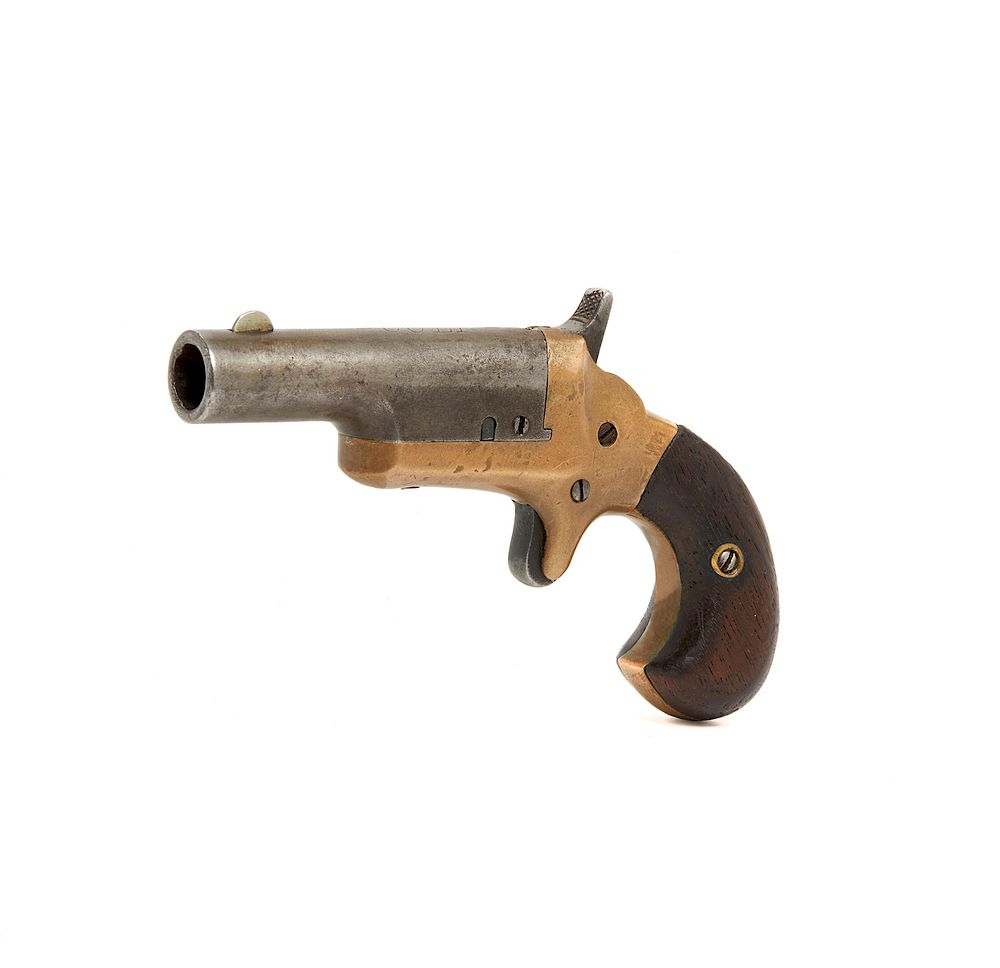 Appraisal: Colt Single Shot Caliber Derringer An early brass framed Colt