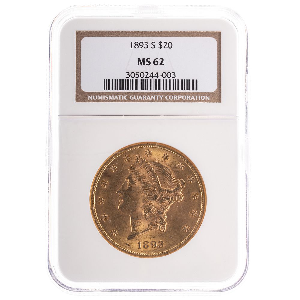 Appraisal: -S Liberty Double Eagle NGC MS Nice luster