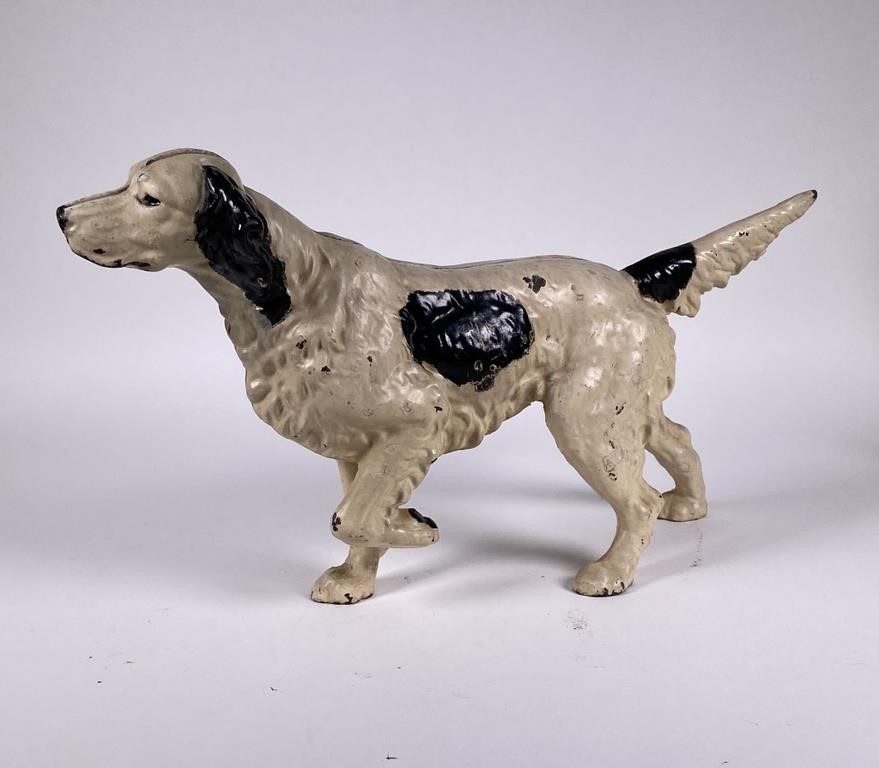 Appraisal: Hubley cast iron dog door stop in the form of