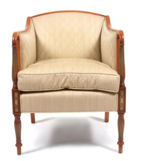 Appraisal: A Louis XVI Style Bergere Height inches A Louis XVI