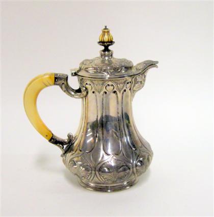 Appraisal: Gorham 'Athenic pattern' sterling silver after dinner coffee pot th