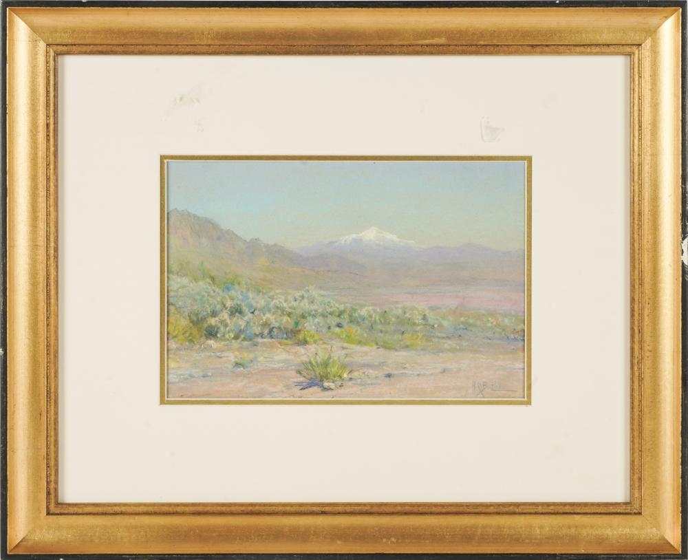 Appraisal: HOWARD BUTLER - DESERT LANDSCAPEwatercolor on paper signed lower right