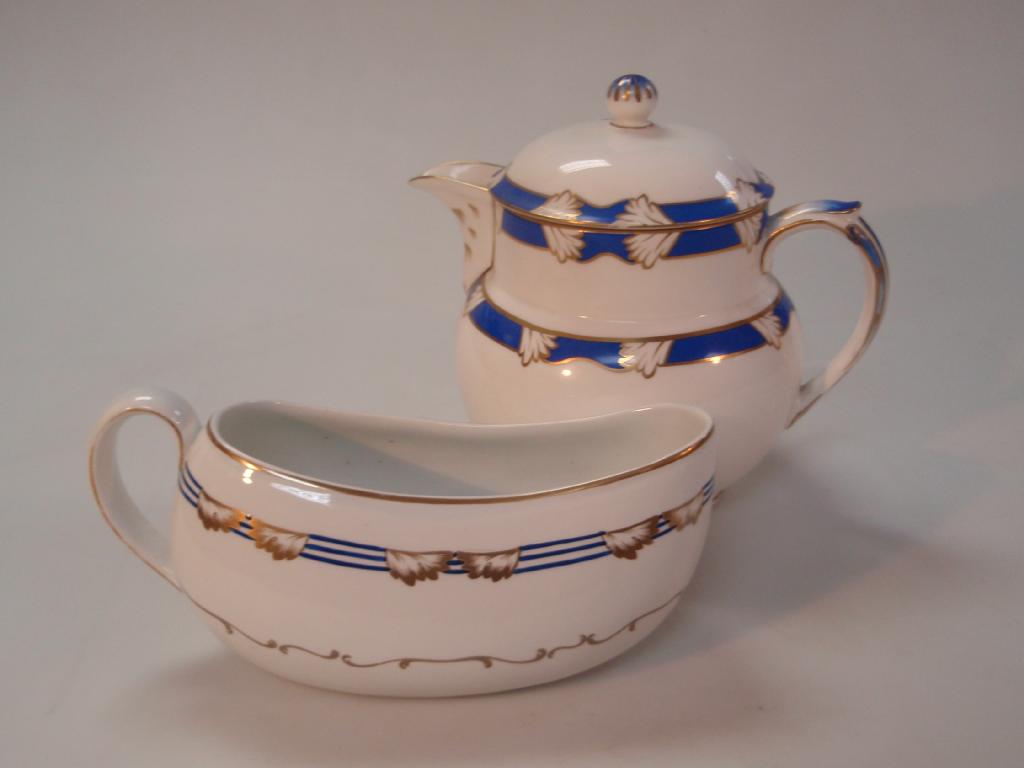 Appraisal: A Victorian Bordalou and a porcelain jug and cover with