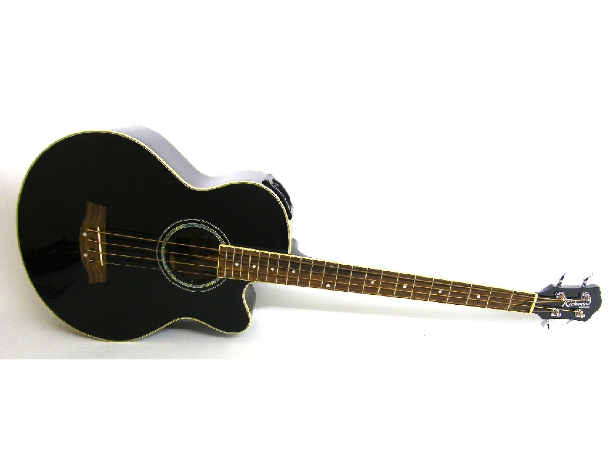 Appraisal: Richwood Artist Series RB- acoustic bass guitar black finish with