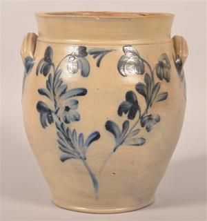 Appraisal: Gallon stoneware Crock Attributed to Remmey Philada Three Gallon stoneware