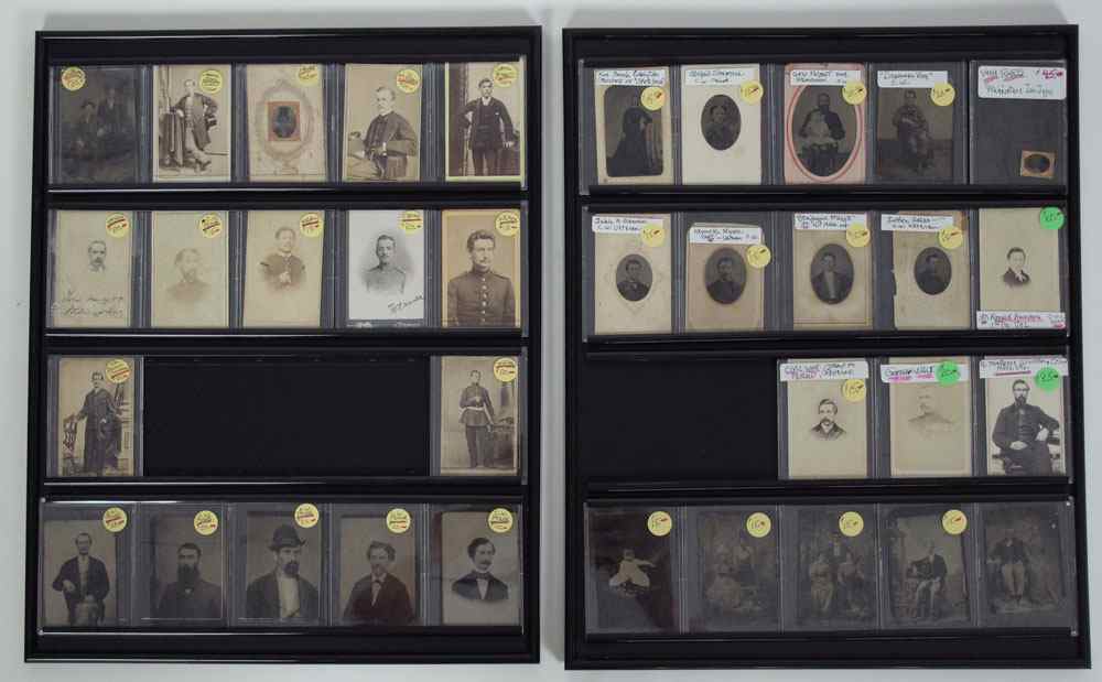 Appraisal: COLLECTION OF CDV'S TINTYPES An assortment of tintype and Carte