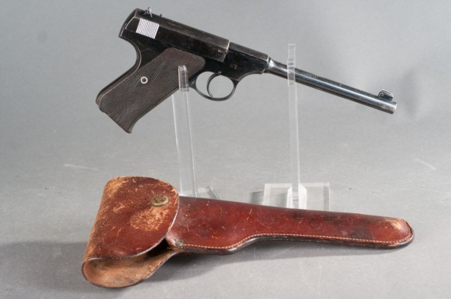 Appraisal: Colt Pre-Woodsman Long Rifle Target Pistol Serial Overall finish with