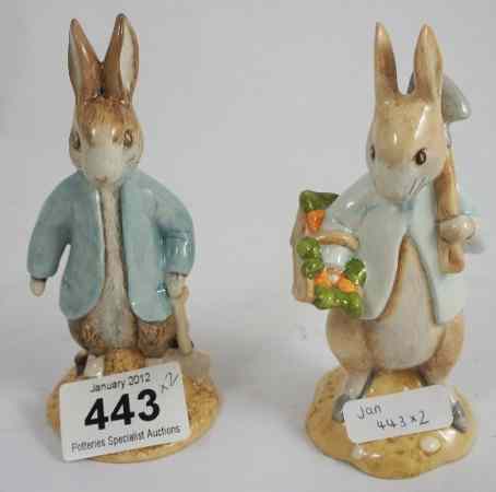 Appraisal: Beswick Beatrix Potter Figures Peter Rabbit Gardening BP a and