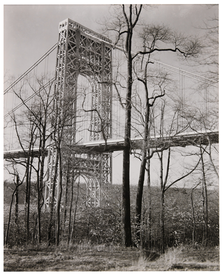 Appraisal: ABBOTT BERENICE - George Washington Bridge II Silver print x