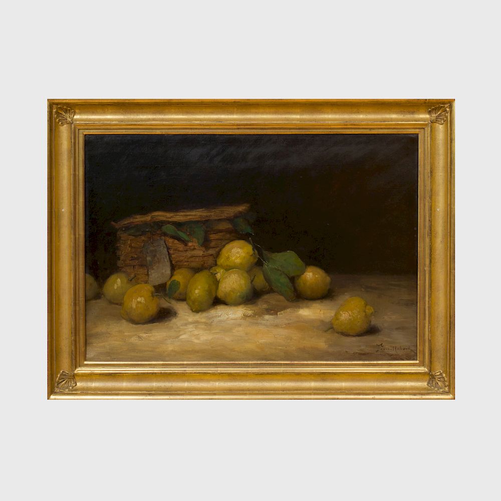 Appraisal: Paul D sir Trouillebert - Still Life with Lemons Oil