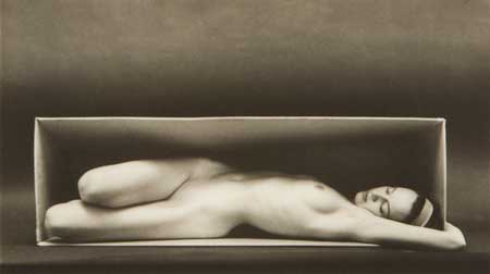 Appraisal: BERNHARD RUTH - In the Box Horizontal Platinum print x