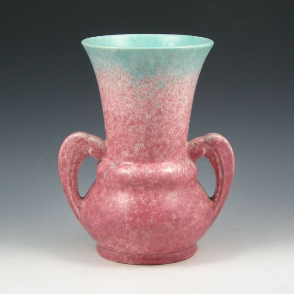 Appraisal: Roseville Tourmaline A- - vase in turquoise and pink Marked