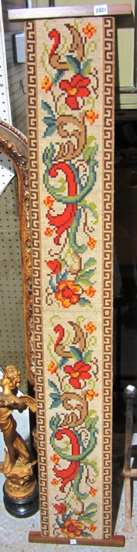 Appraisal: A needlework tapestry panel