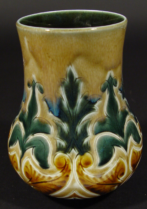 Appraisal: Doulton Lambeth stoneware vase by Emily Stormer incised with stylised