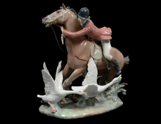 Appraisal: LLADRO PORCELAIN EQUESTRIAN GROUP Spanish Height