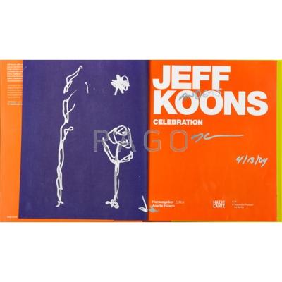 Appraisal: Jeff Koons American b Two books Celebration Silver marker on