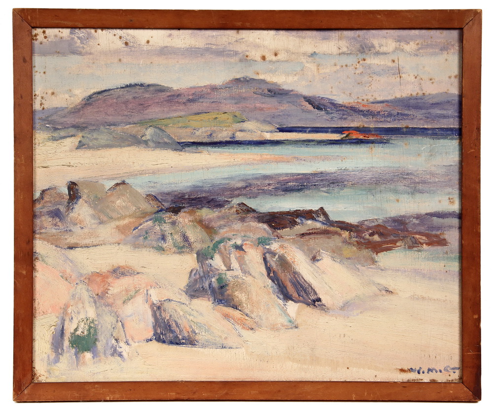 Appraisal: OIL ON BOARD - Ulva from Iona by William Mervyn