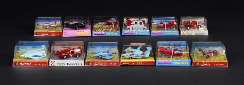 Appraisal: Lot of Die-Cast Vehicles from Ultraman Description Japanese Made by