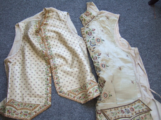 Appraisal: A gentlemans silk waistcoat late th early th century profusley