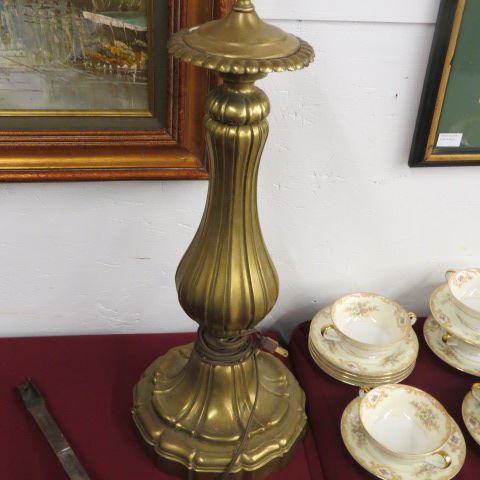 Appraisal: Brass Lamp tall