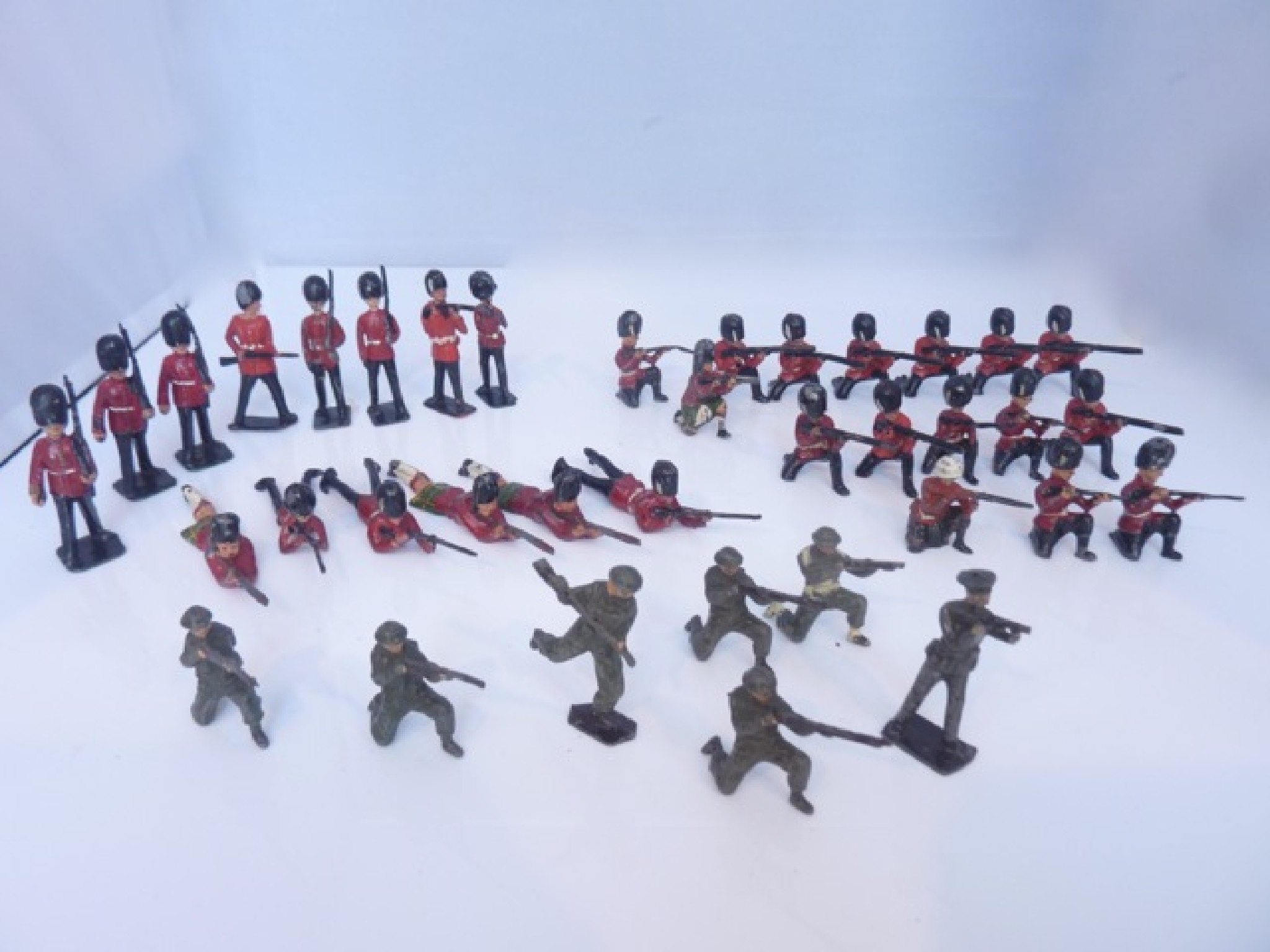 Appraisal: A collection of painted lead soldiers probably by Britains to